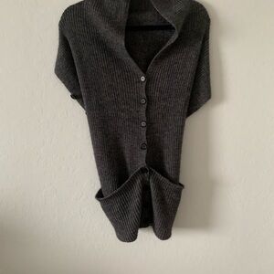 Italian Charcoal Gray Women's Medium Sweater